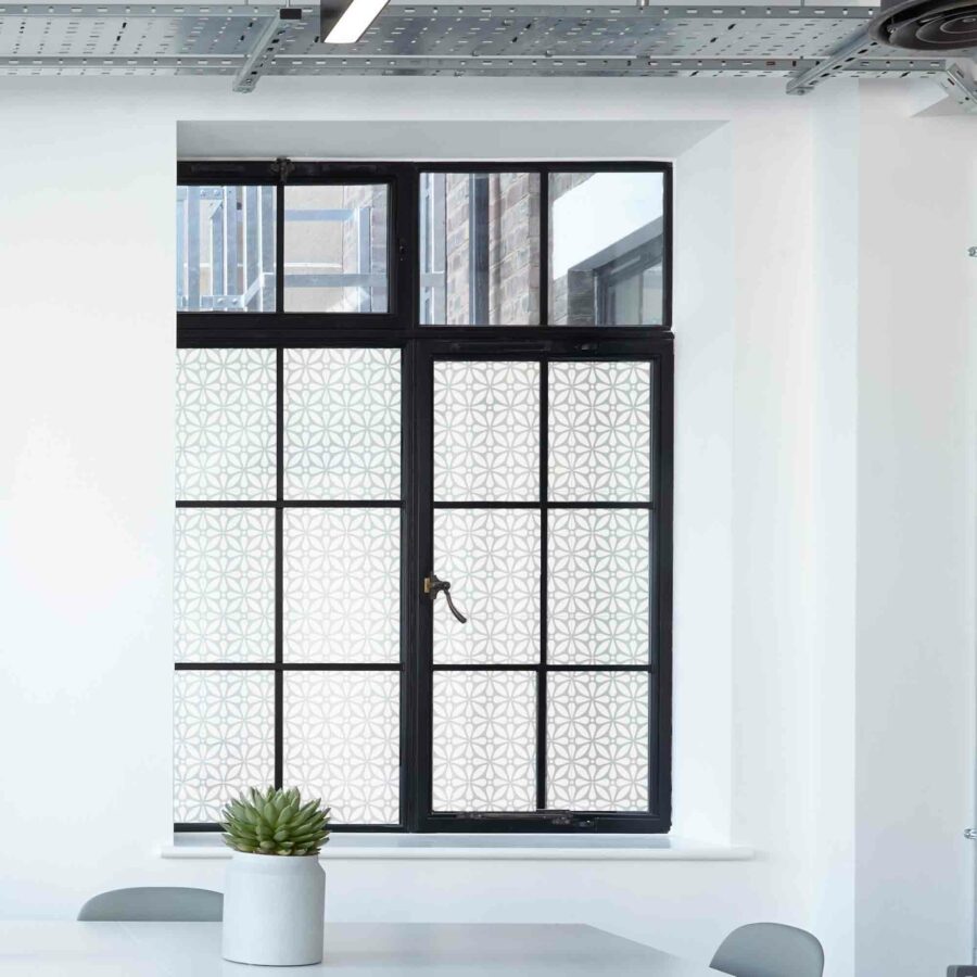 Geo Flora Privacy Window Film