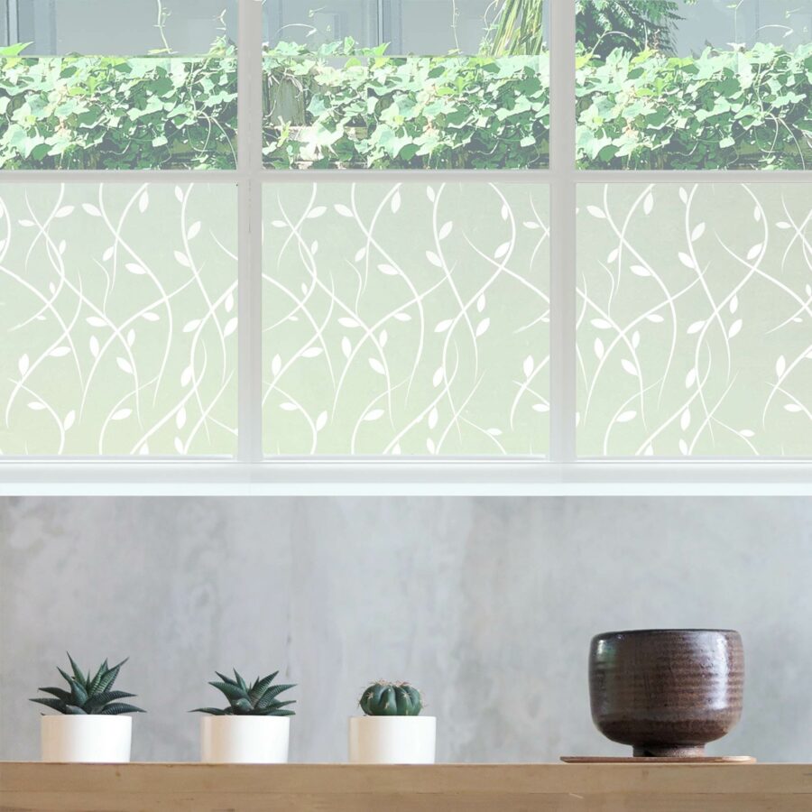 Vines wh Privacy Window Film