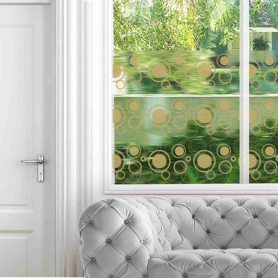 Retro Cir Tof Privacy Window Film