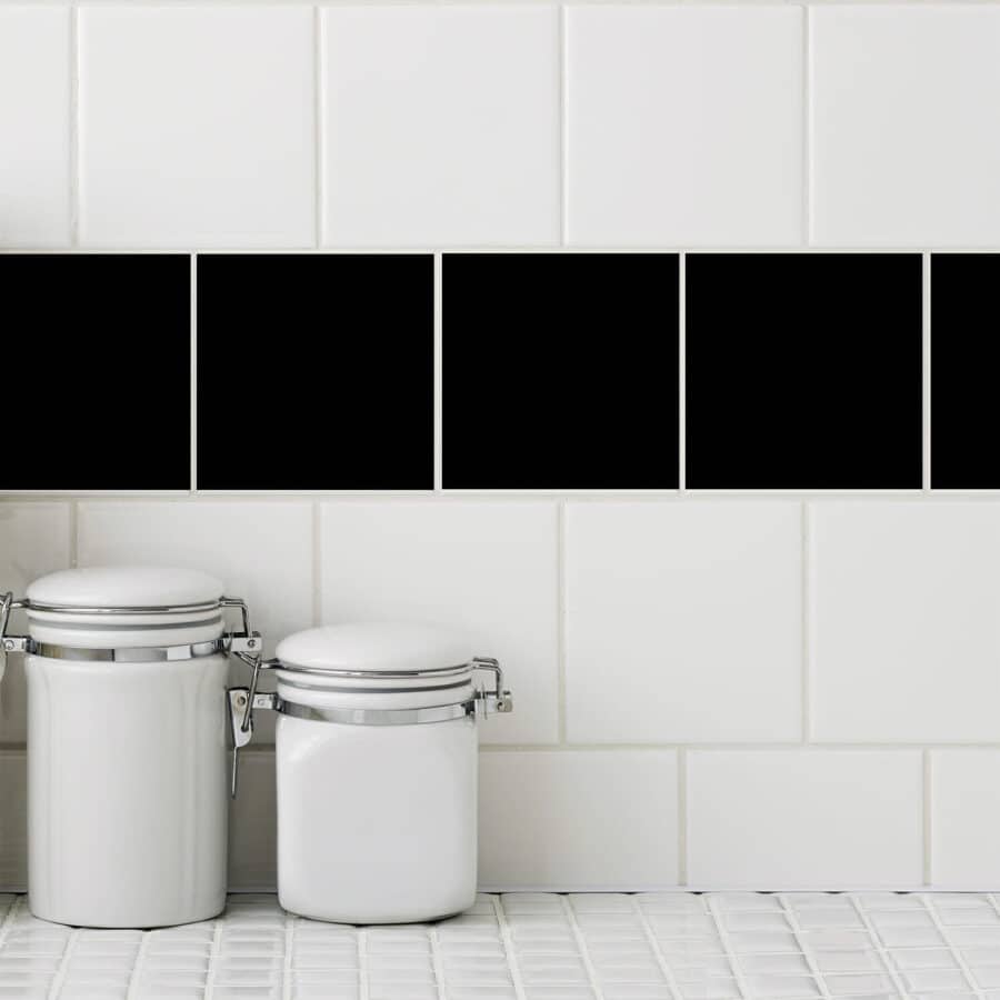 Black Tile Decals