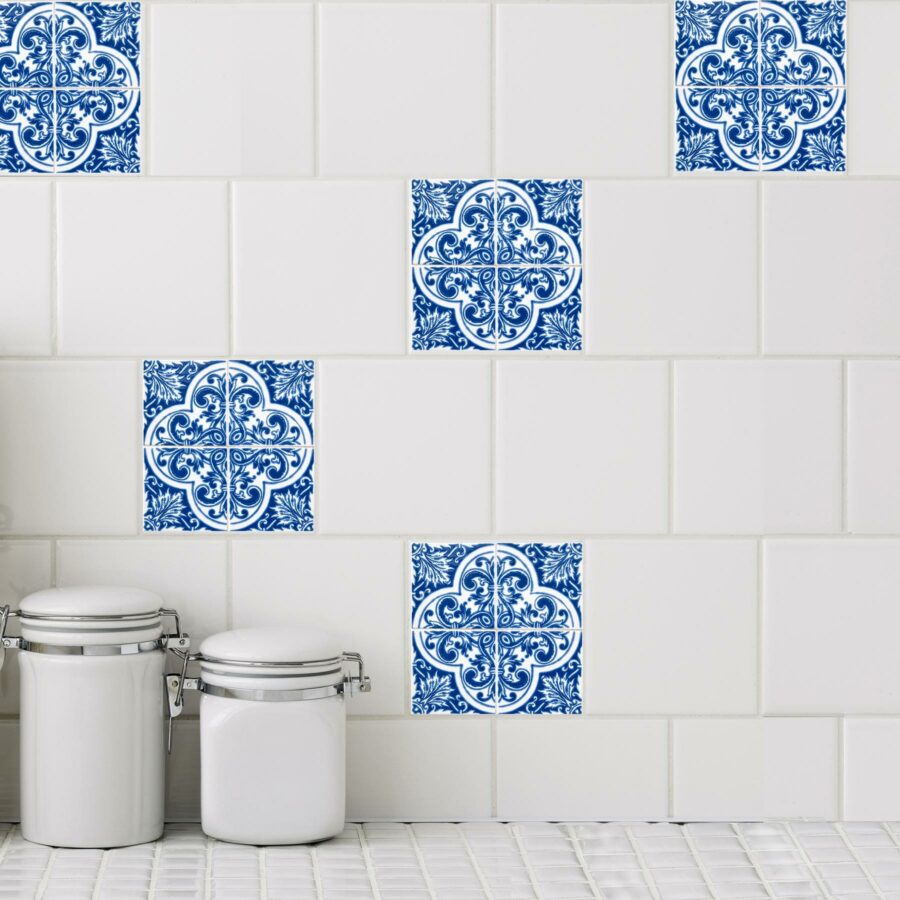 Azul 4 Mosaic Tile Decals