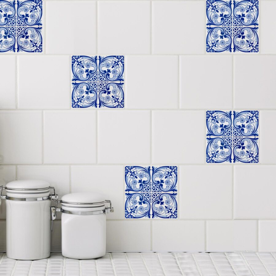 Azul 2 Mosaic Tile Decals