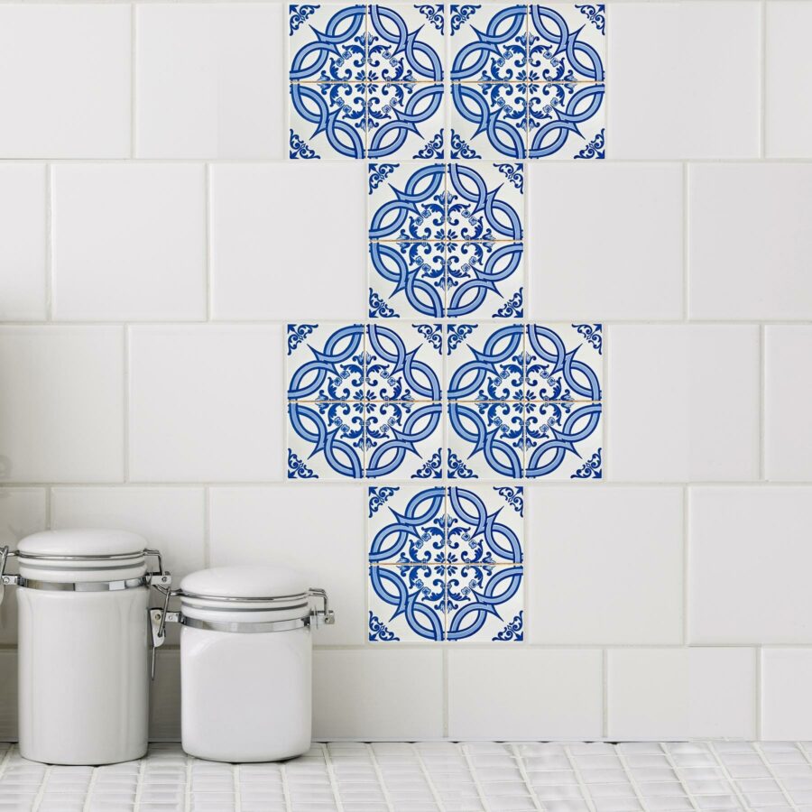 Azul 3 Mosaic Tile Decals