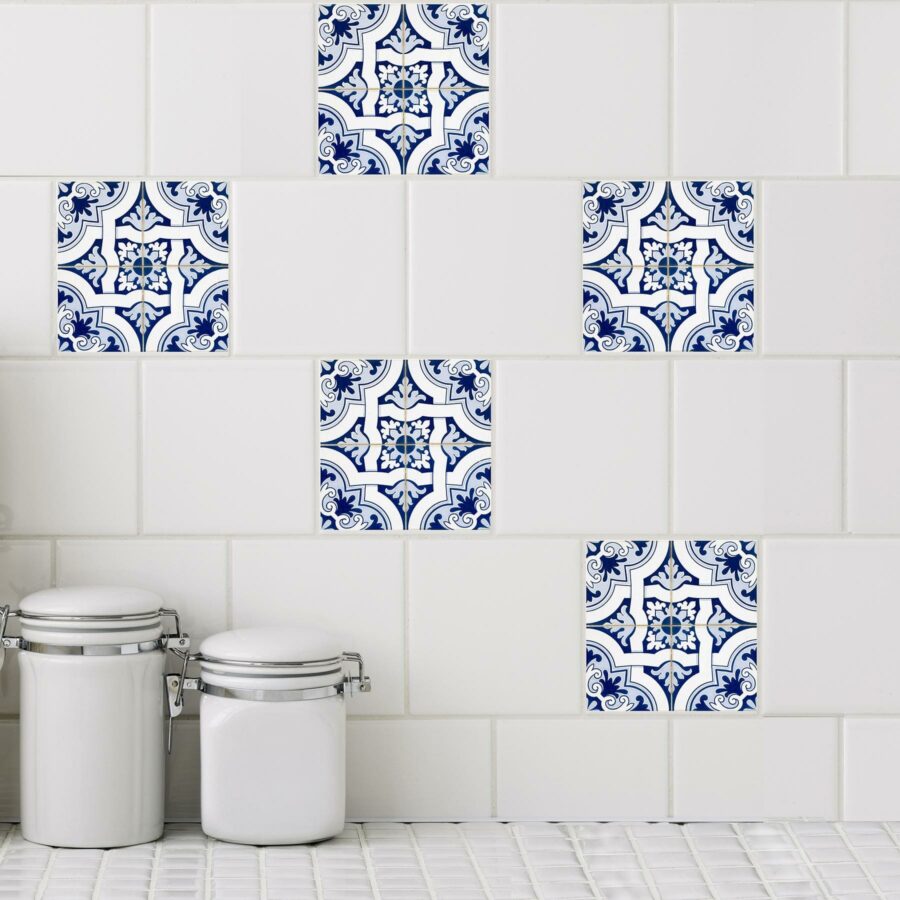 Azul 5 Mosaic Tile Decals