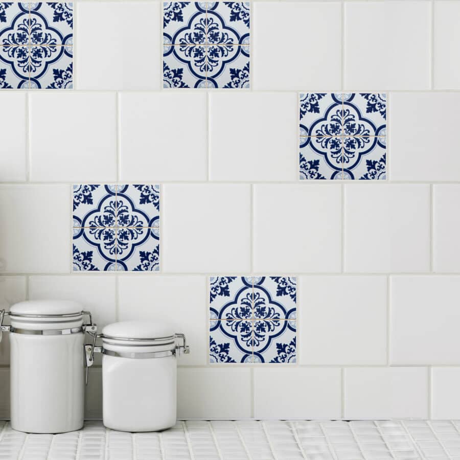 Azul 6 Mosaic Tile Decals