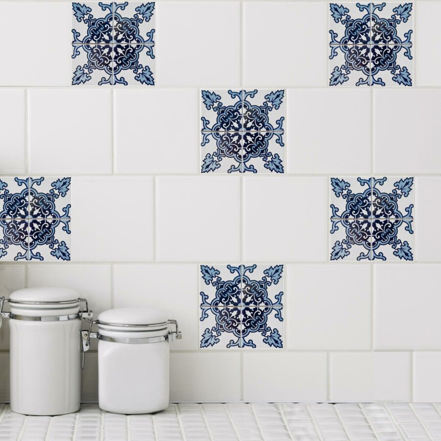 Azul 8 Mosaic Tile Decals