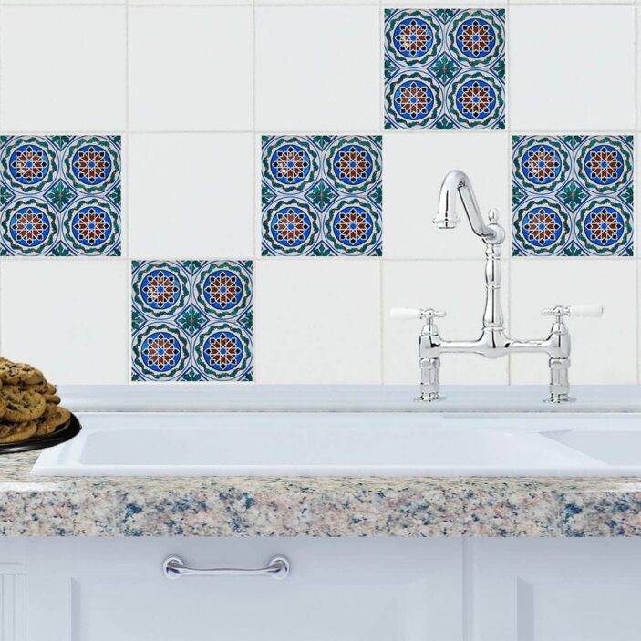 Rabat Moroccan Mosaic Tile Decals