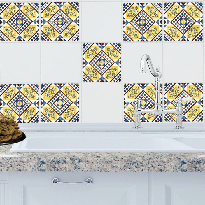 Valencia Espana Mosaic Tile Decals