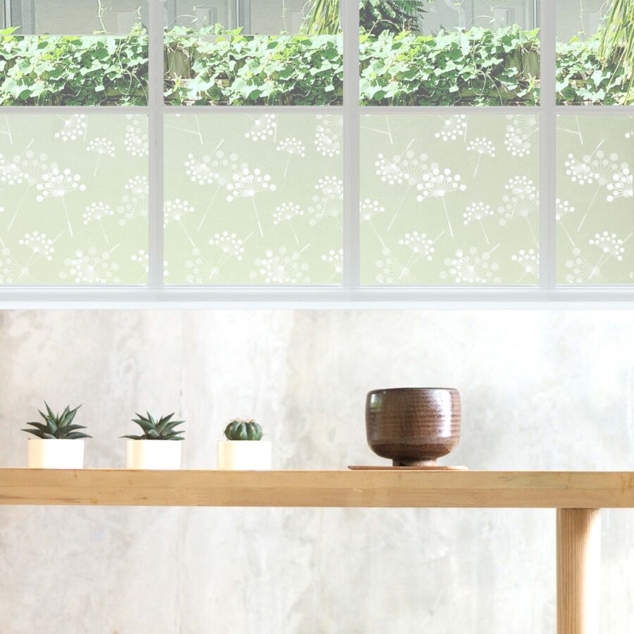 Dandelion wh Privacy Window Film